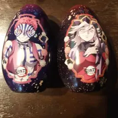 劇場版 鬼滅の刃 無限城編 第一章 金平糖エッグ缶２種 シール入 猗窩座 童磨