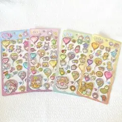 新品・正規品 平成メモリー ぷくキラバルーンステッカー クラックス 4種セット