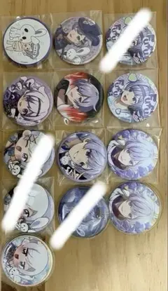ホロライブ オンリー キャラバッジ ローソン 等 缶バッジ セット 白上