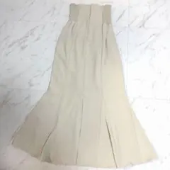 【美品】ココディール レースアップ マーメイド スカート ロング アイボリー M