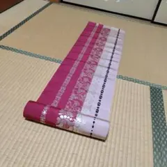 名古屋帯 　美品 着物正絹 和装 草花