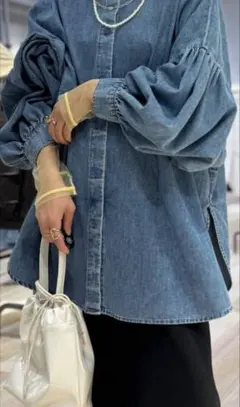 袖切り替えプルオーバー【オフホワイト×ライトイエロー62】