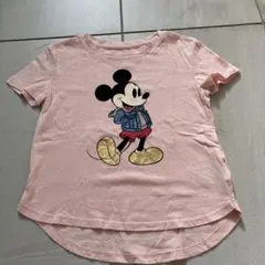 ミッキーマウス プリント 110センチTシャツ ピンク