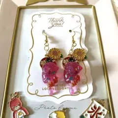 ☆向日葵とお祭りSummer猫ちゃんピアス☆