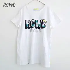 RCWB 半袖Tシャツ カラフル ガイコツ