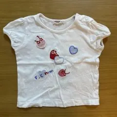 値下げ！FAMILIAR ハート刺繍 Tシャツ 80