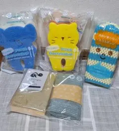 リル　キッチンスポンジ&クロス　アニマルスポンジ　エコスポンジ　4点セット