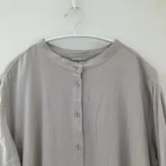 最終値下げ中！　Samansa Mos2 サンドベージュ ロングシャツワンピース