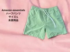 【未使用品】メンズ・ショートパンツ ハーフパンツ ライトグリーン・サイズL・のサムネイル