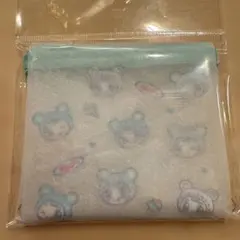 ナルミヤハッピーパーク　 総柄クリアフラットポーチ　 ブルーベリエちゃん