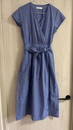 SENCE OF PLACE　 アーバンリサーチ半袖ワンピース　ストライプリボン