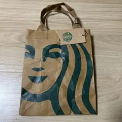 【新品未使用】スターバックス　クラフトペーパーショッパーS