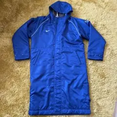 【NIKE】極美品ナイキ ベンチコート ジュニア160 サッカー 部活 防寒