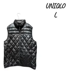 UNIQLO ブラック ダウンベスト L，男女兼用，軽量