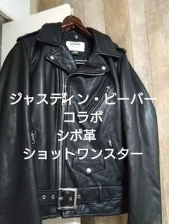 【廃盤　美品】SCHOTT シボ　ジャスティン　ダブル　ワンスター　コラボのサムネイル