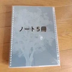 アスクル　ノート5冊　A罫7㎜50枚　179×252㎜ リングノートのサムネイル