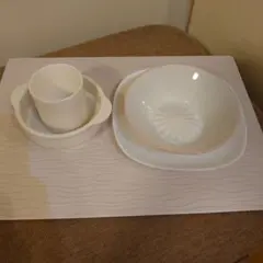白い食器　4点セット