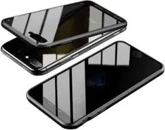 iphone7plus/8plusケース 黒　覗き見防止iphoneケース