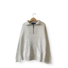 90s POLO SPORT リネン × コットン ニット セーター