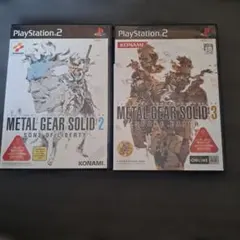 4 PS2 メタルギアソリッド 2 & 3 2本セット