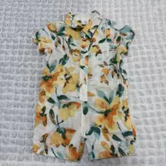GAP 花柄　アロハ　ロンパース 6-12ヶ月　80