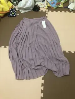 ユニクロ　シフォンプリーツ　ロングスカート