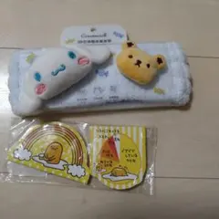 サンリオ　ヘアバンド シナモンロール、ぐでたまメモセット