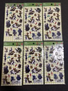 ズートピア ステッカー 6枚セット ペタペタシール