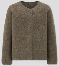 値下　ユニクロ　ボアフリースクルーネックカーディガン　ジャケット