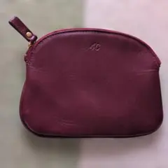 4℃ ヨンドシー レザー ポーチ ボルドー