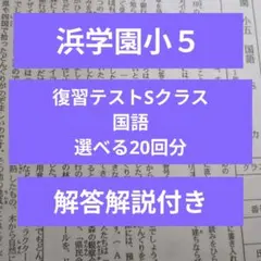 浜学園　小5 国語　Vクラス 2026年最新】浜学園 小5の人気アイテム - メルカリ