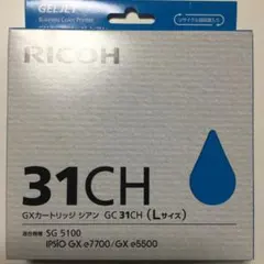 RICOH GC31CH シアン Lサイズ インクカートリッジ - メルカリ