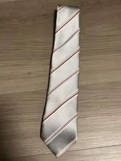 Paul Smith　シルバー ストライプ ネクタイ