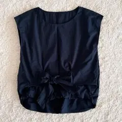 ROPE' PICNIC フロントリボンカットソー シャツ ネイビー 38 上品