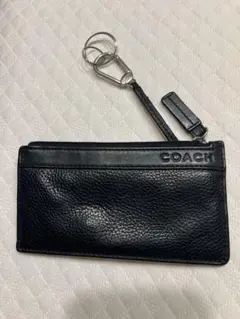 COACH ブラックレザー キーケース
