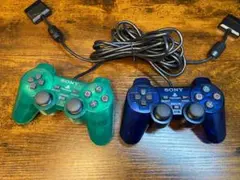 PS2 コントローラー SCPH-10010 エメラルド ミッドナイト・ブルー