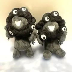 黒ミャクミャク カラビナ 立ち・座り2体セット くろミャクミャク