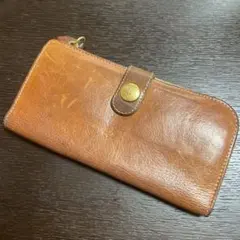 IL BISONTE ブラウン長財布 保存袋付き