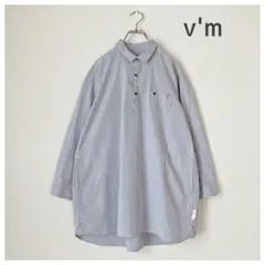 ヴーム パラスパレス 可愛いこだわりいっぱい ピンストライプ チュニックシャツのサムネイル
