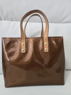 Louis Vuitton ヴェルニ リードPM ハンドバッグ ブロンズ