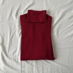 UNIQLO ユニクロタートルネックリブニット