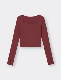 GU ストレッチリブクロップドT