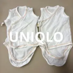 UNIQLOベビーロンパース70サイズ　2枚セット 前あきメッシュ