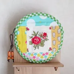 パッチワーク円形コインケース