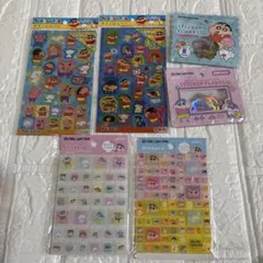 新品　クレヨンしんちゃん　セリア　シール　6点