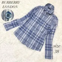 【美品】バーバリー ロンドン ブラウス ノバチェック柄 メガチェック