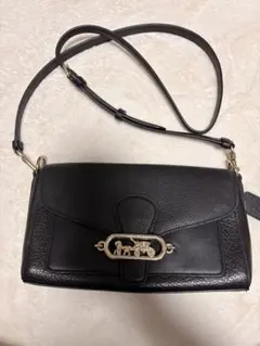 COACH◆ブラック ショルダーバッグ