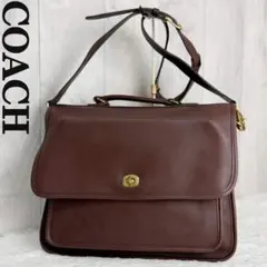 美品♡A4可♡COACH コーチ フラップ レザー 2way ショルダーバッグ