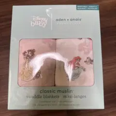 新品 エイデンアンドアネイ ディズニープリンセス ベビー おくるみ 2点セット