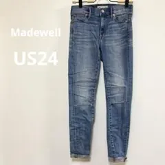 Madewell ハイライザースキニー ダメージデニム US24